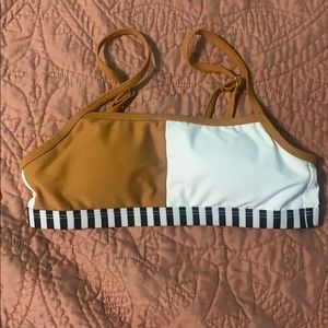 Color Block Bikini Top